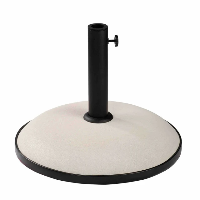 Round Umbrella Base Cement 45x36 cm 20KG White Garden, Pool, Terrace 10451