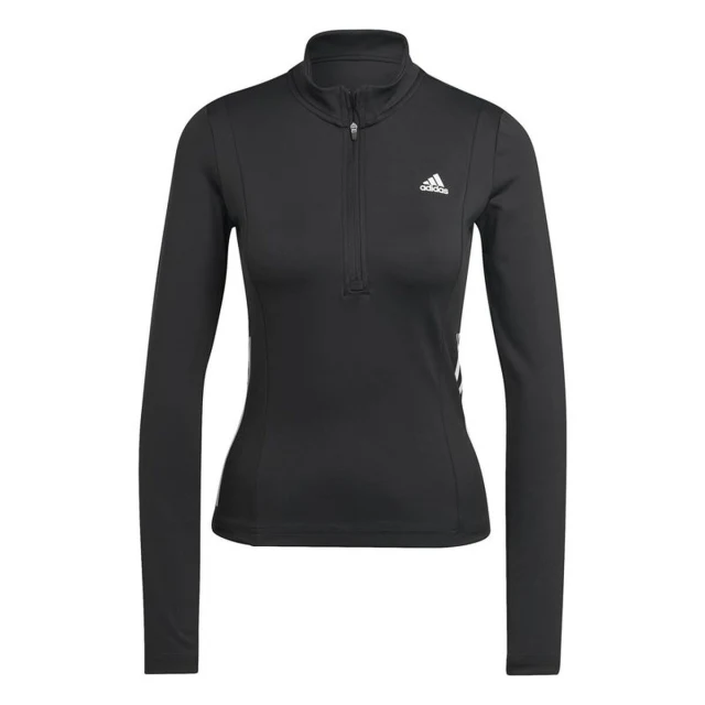Women’s Long Sleeve T-Shirt Hyperglam 1/4-Zip Black