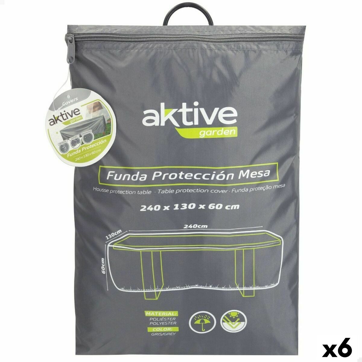 Protective Case Tables 240 x 60 x 130 cm (6 Units)