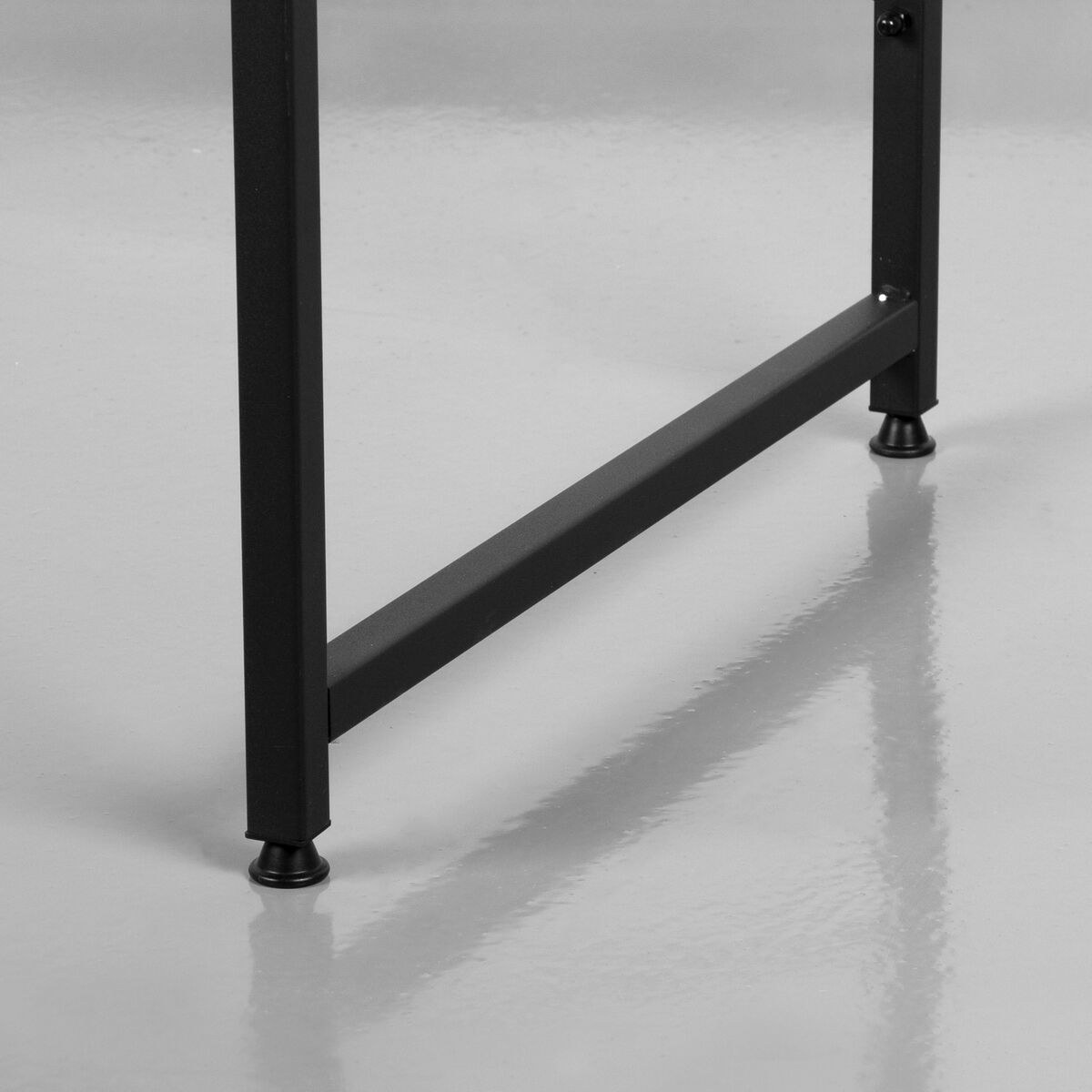 Desk with Shelves Steel Melamin Particleboard 84 x 148 x 50 cm
