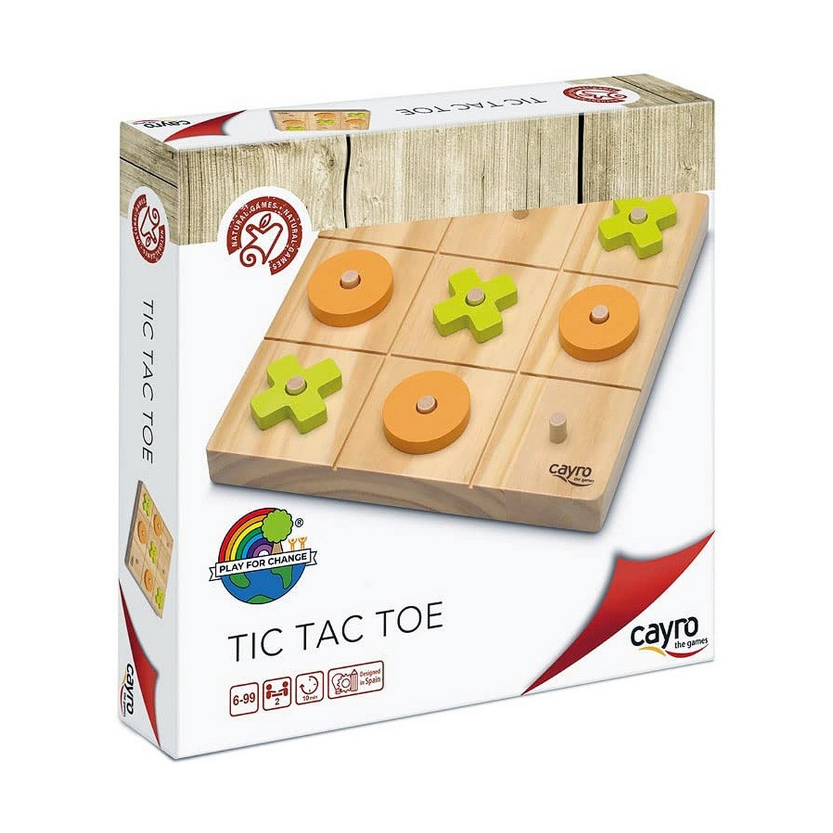 Three-in-a-Row Game Tic Tac Toe 20 x 20 x 4 cm