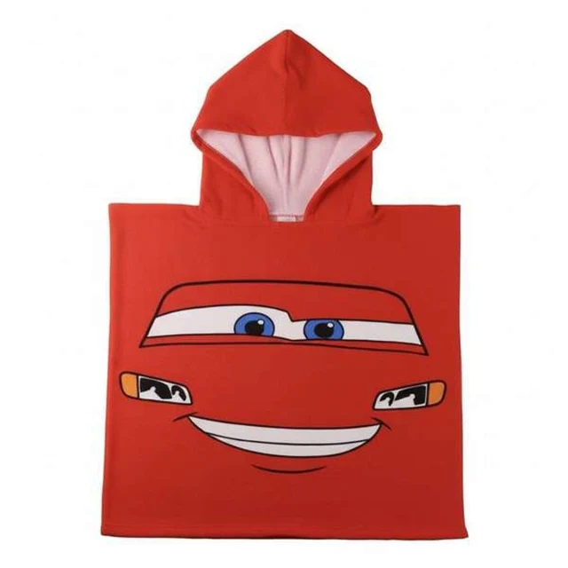 Poncho-Towel with Hood Red 55 x 77 cm