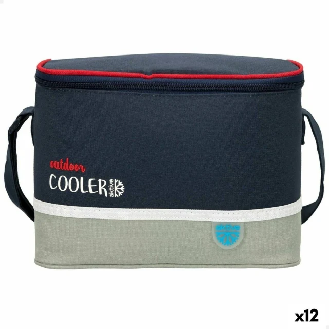Cool Bag Navy Blue Grey 24 x 16,5 x 15 cm (12 Units)