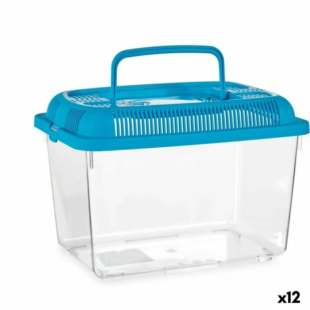 Fish tank Blue Plastic 3 L 17 x 16 x 24 cm With handle Medium (12 Units)
