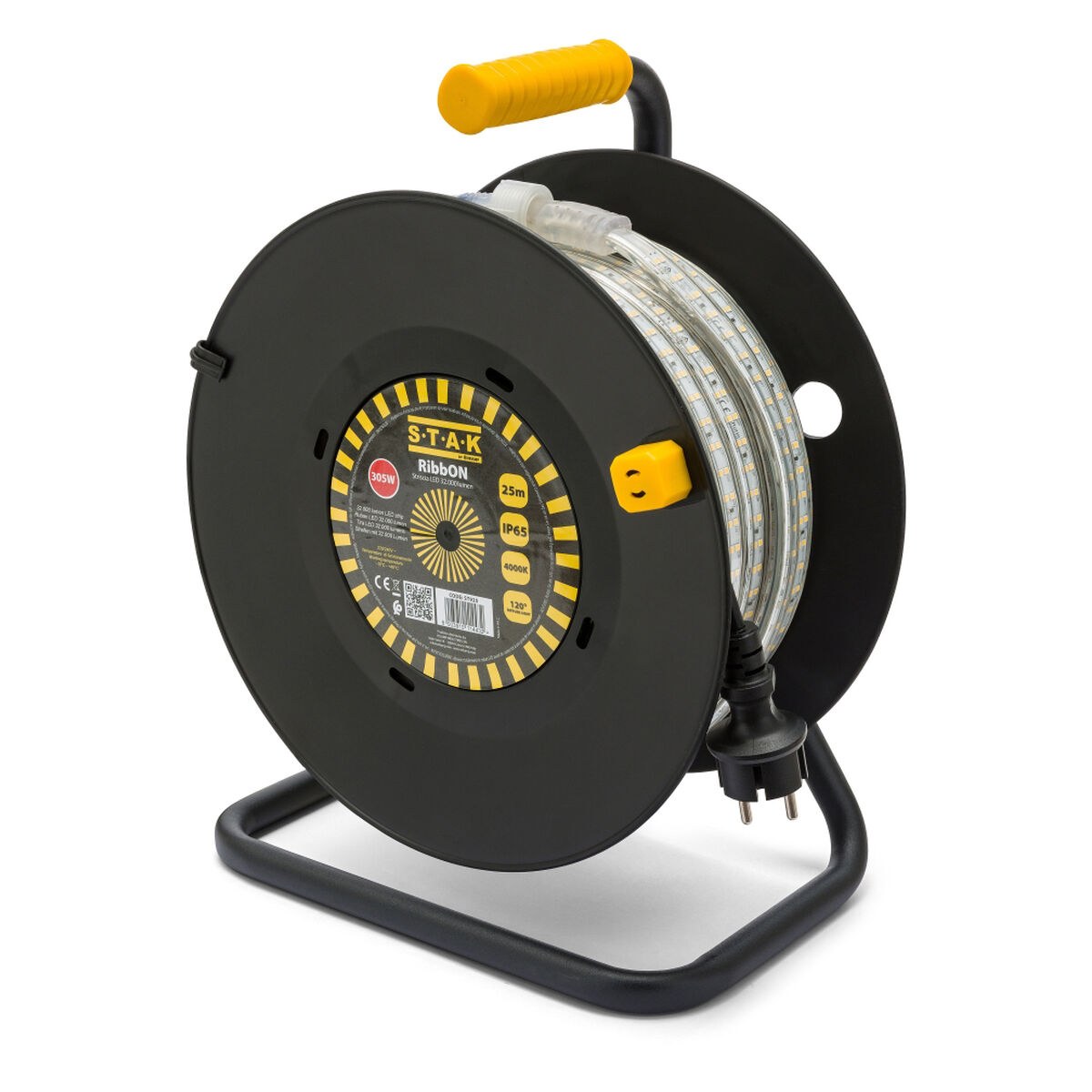 LED strips 185 W 15 m LED Light 4000 K Black Transparent