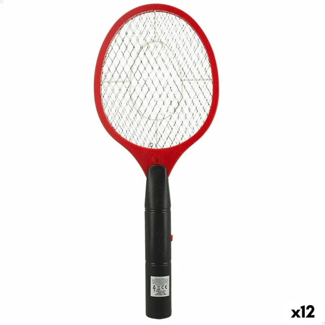 Electric Mosquito Repellent Racquet Stainless steel Plastic 18 x 46 x 3 cm (12 Units)