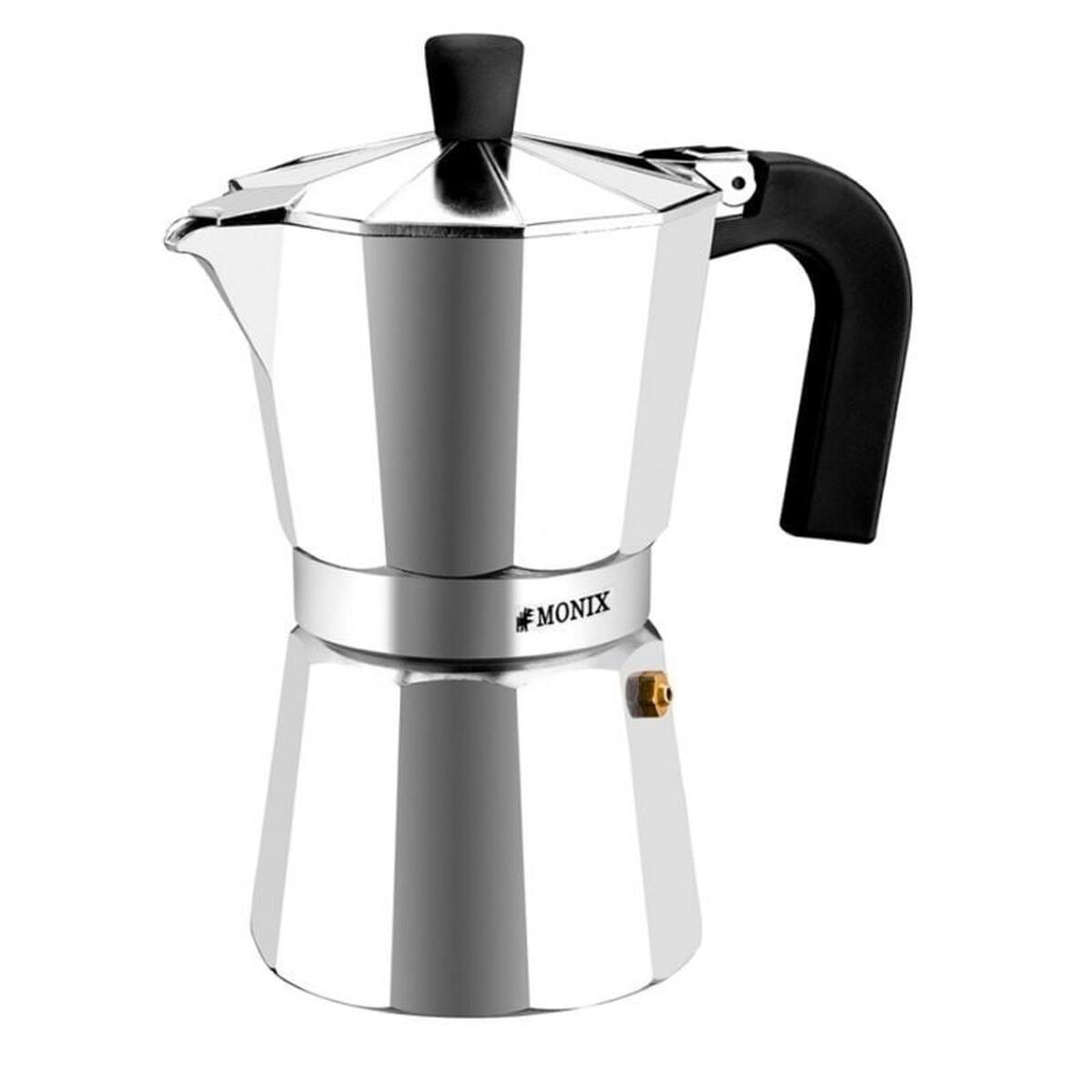 Italian Coffee Pot Braisogona_M620006 Silver 6 Cups