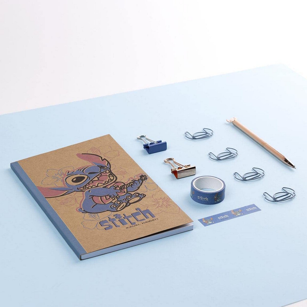 Stationery Set Blue 10 Pieces (6 Pieces)