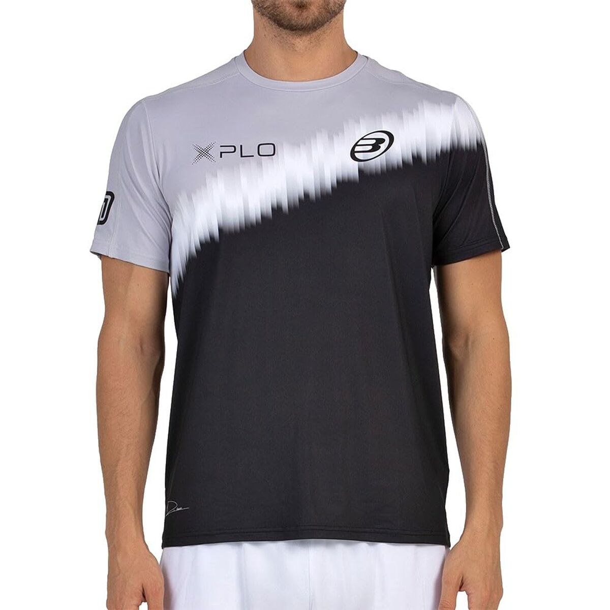 Men’s Short Sleeve T-Shirt Dinenno 25I 005 Black Padel