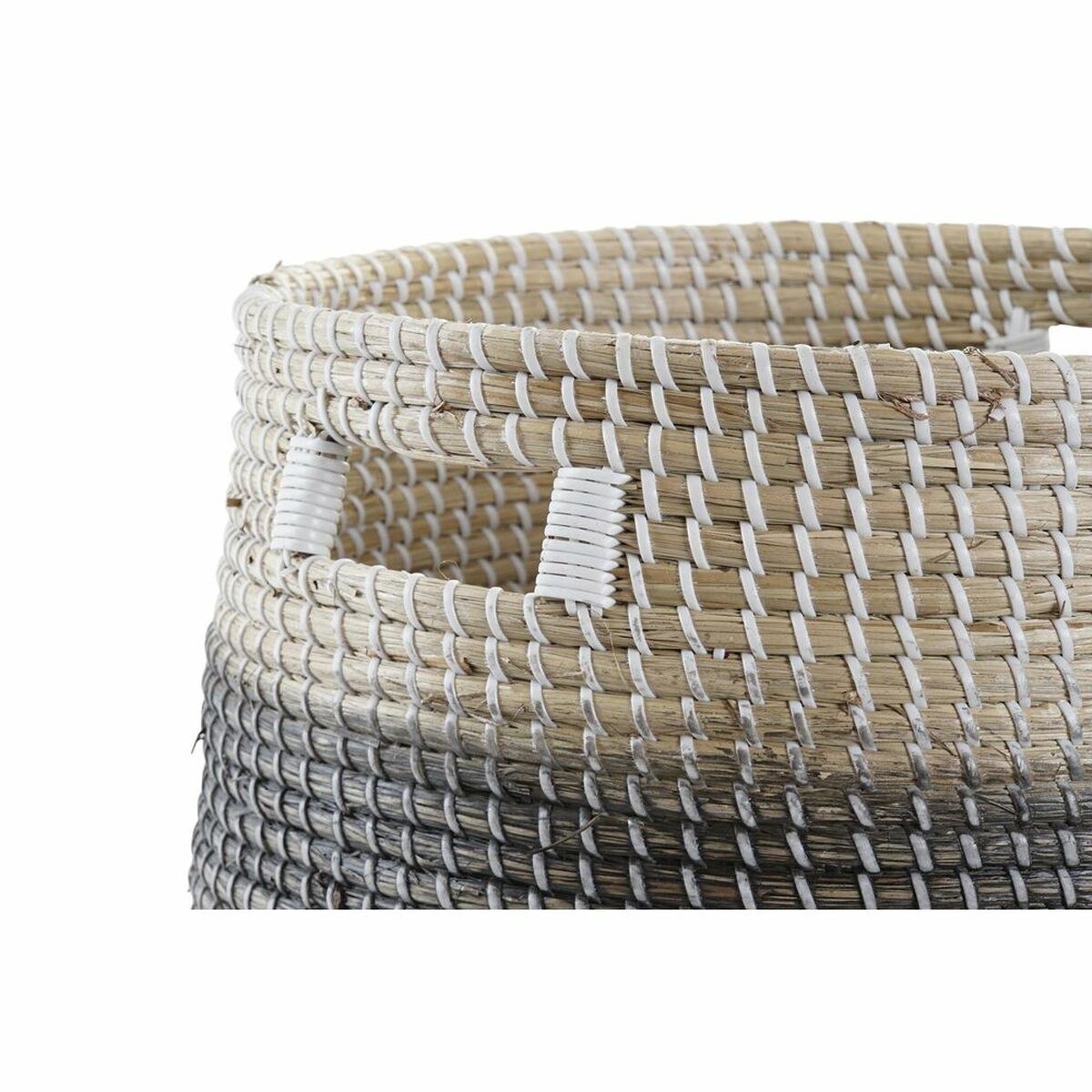Basket set Grey Natural Seagrass (3 Pieces)