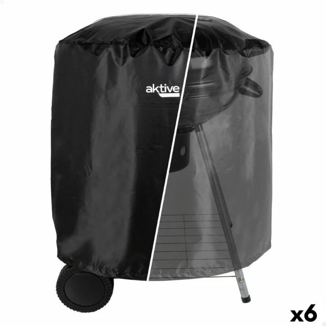 Protective Cover for Barbecue Black 6 Units 69,5 x 67 x 69,5 cm