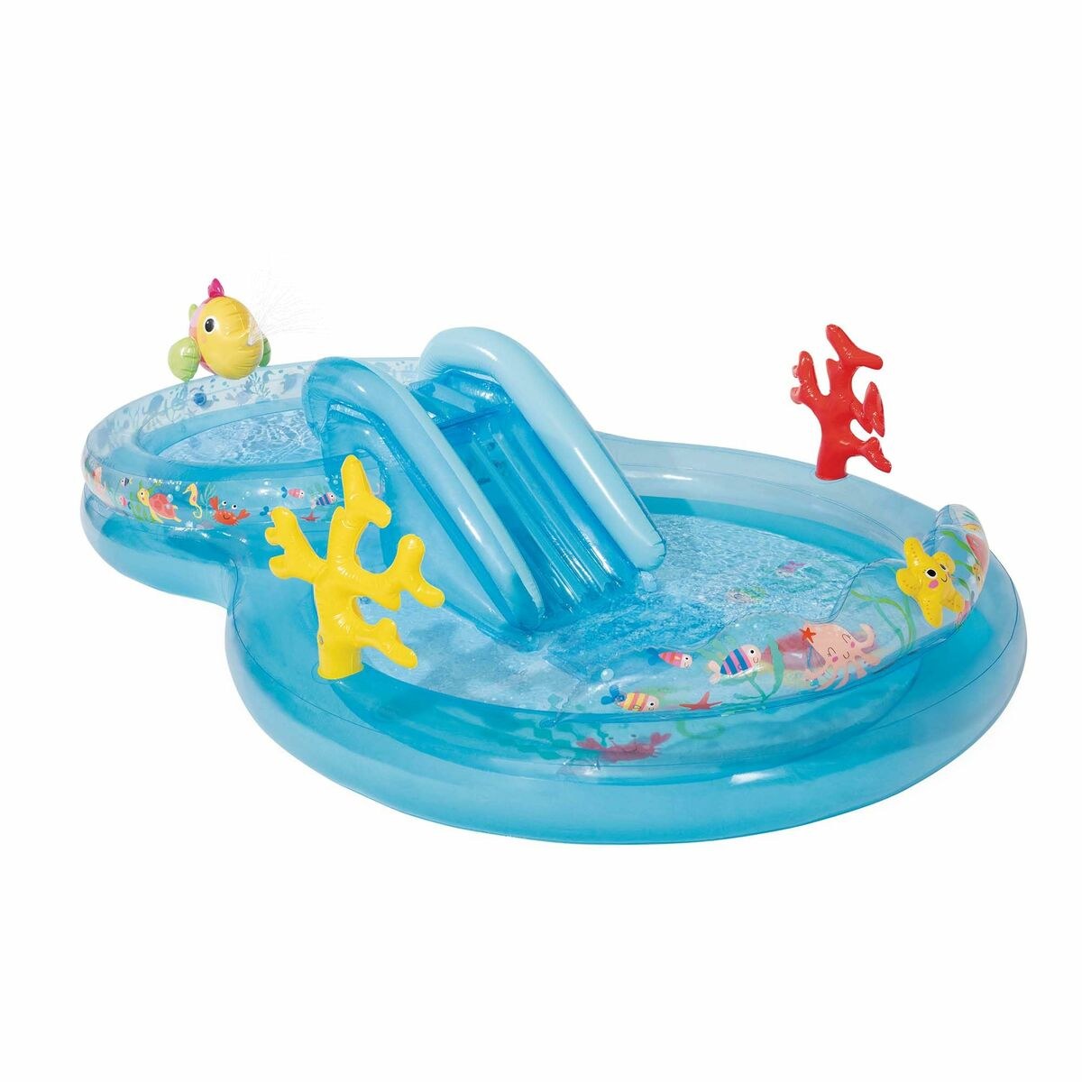 Inflatable Paddling Pool for Children 206 L 310 x 193 x 71 cm Navy