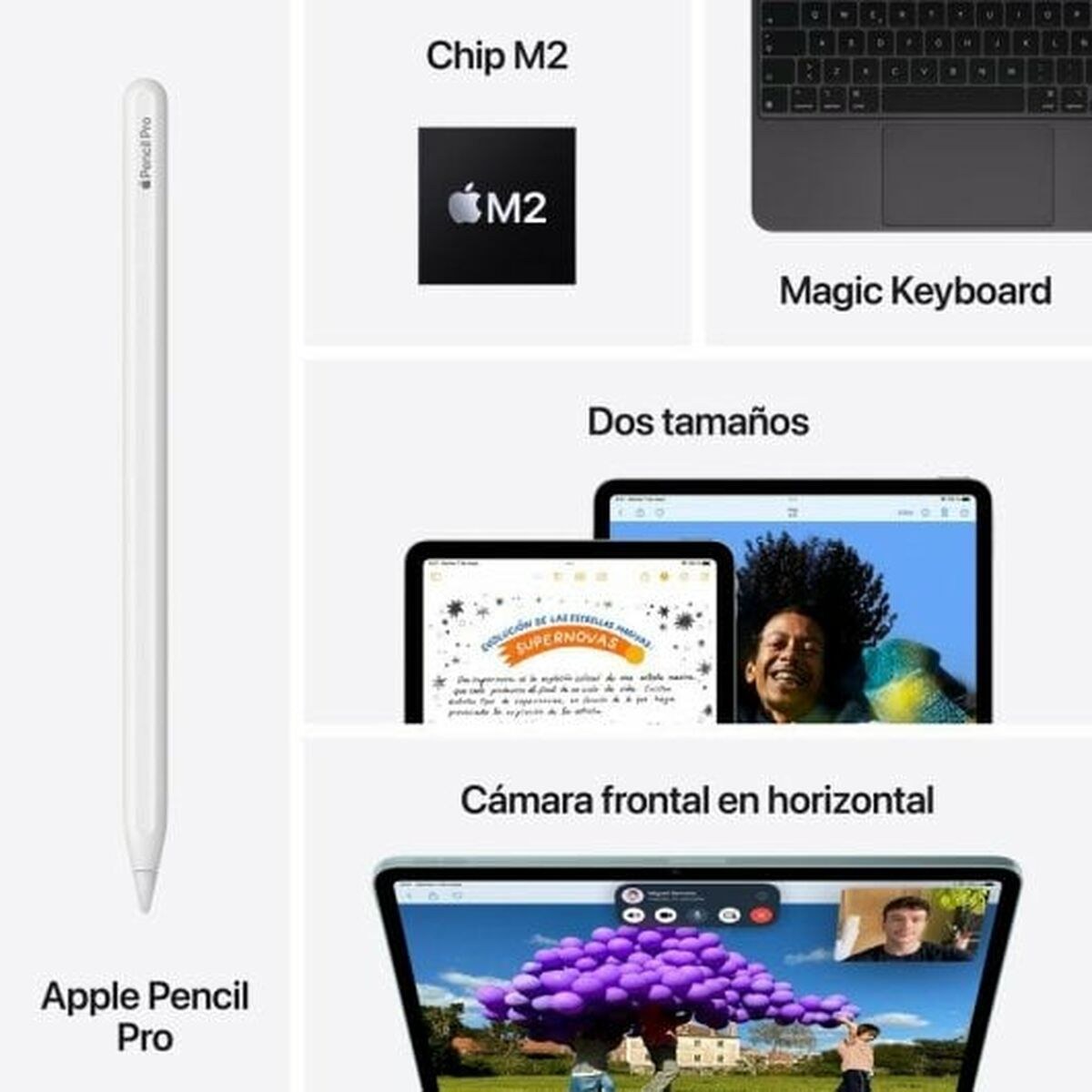 Tablet iPad Air 2024 13" M2 8 GB RAM 128 GB Purple