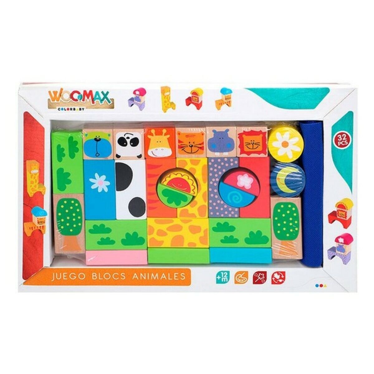 Building Blocks Game animals 32 Pieces (32 pcs)