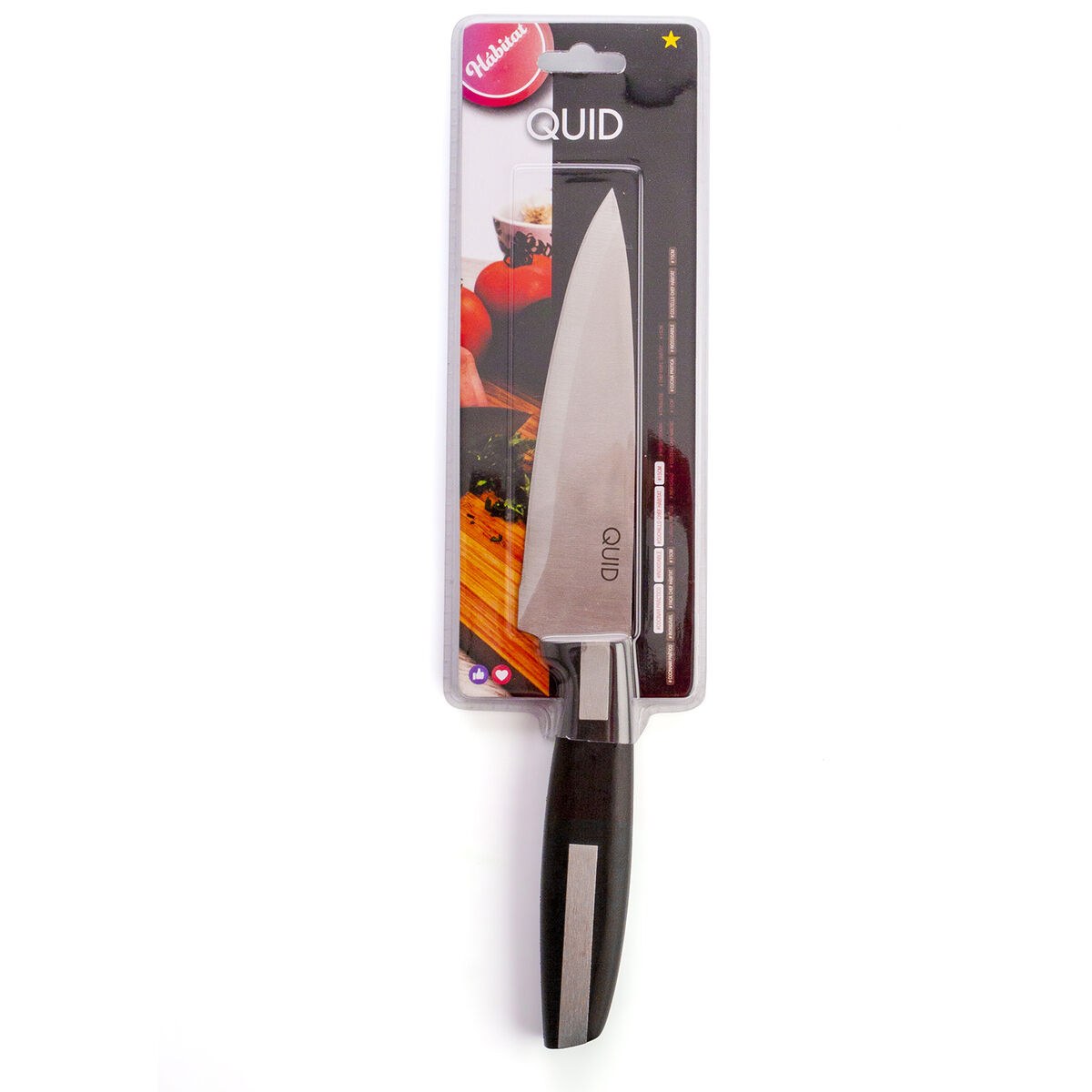 Chef's knife Habitat Black Metal 15 cm (Pack 12x)