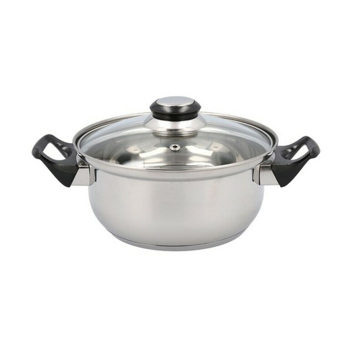 Casserole with lid Habitat Steel 18 x 8,5 cm