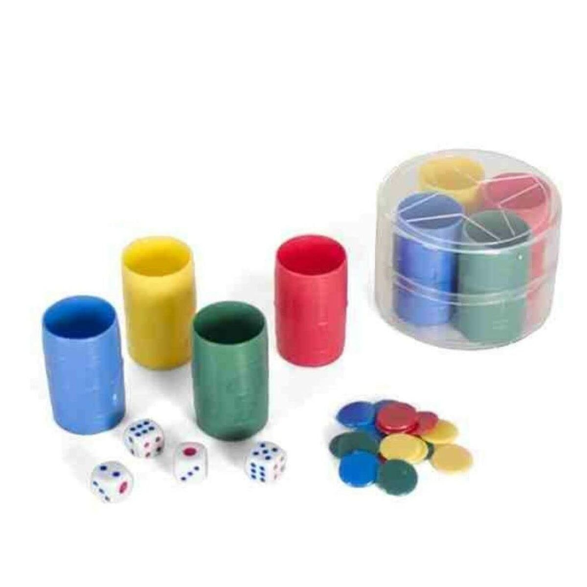 Shakers with Parchís Counters (4 Units)