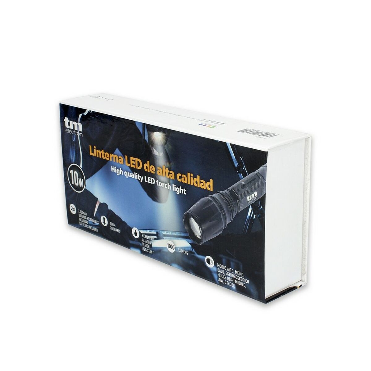 Torch LED REC Black 10W