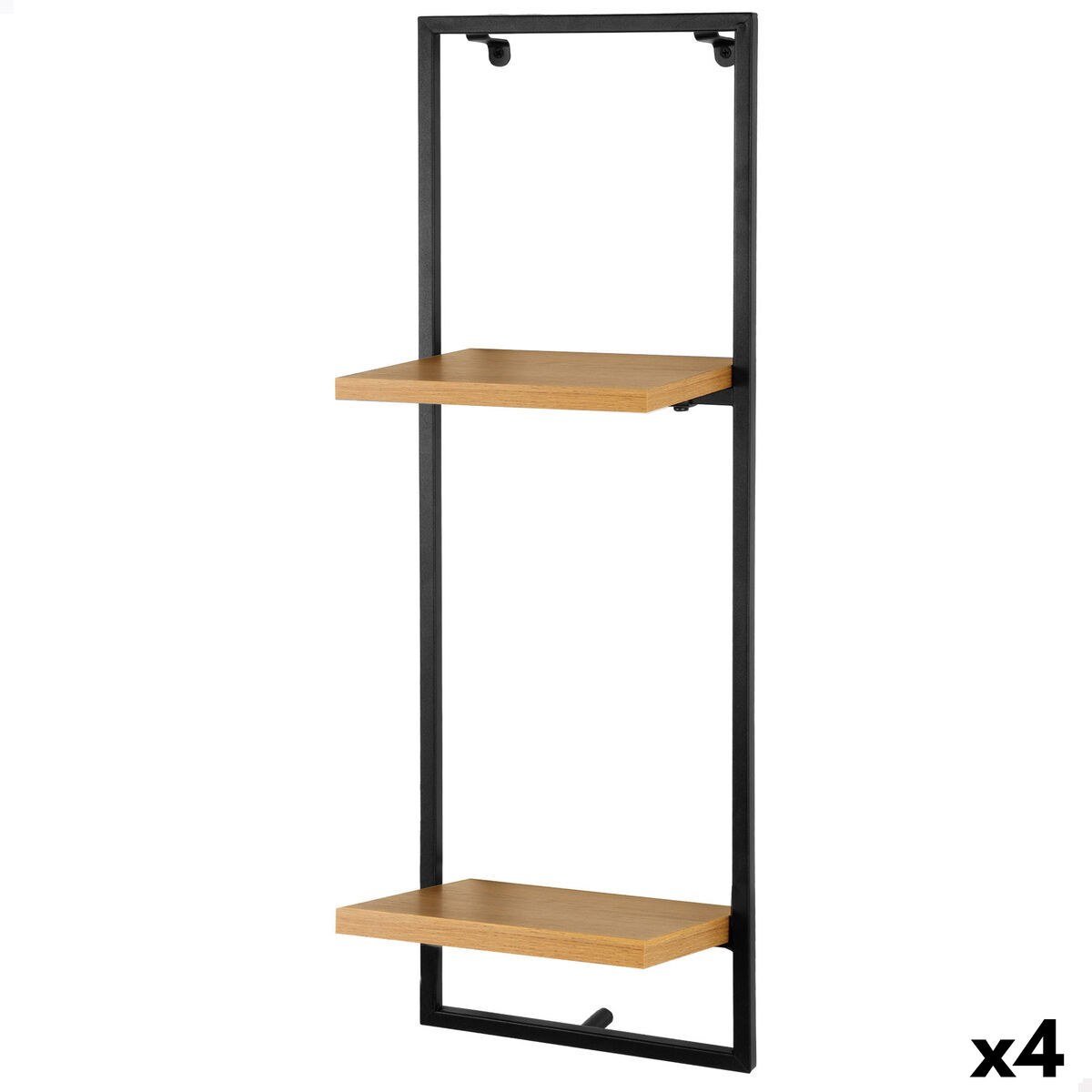 Shelves Iron MDF Wood 25 X 75 X 20 CM (4 Units)
