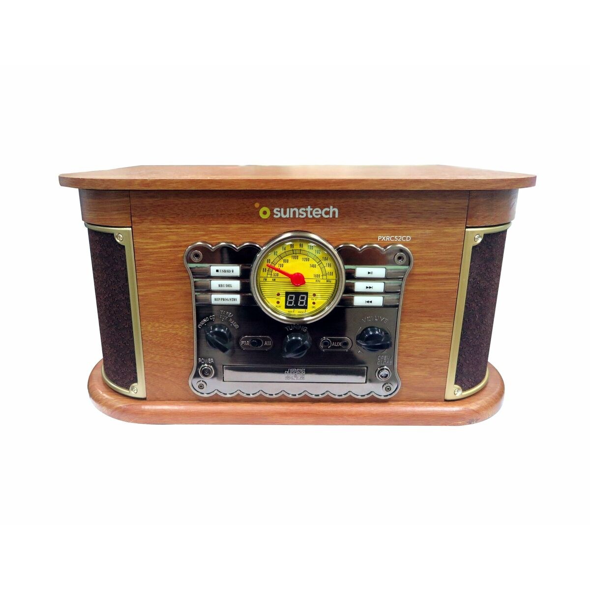 Record Player PXRC52CDWD Brown Wood