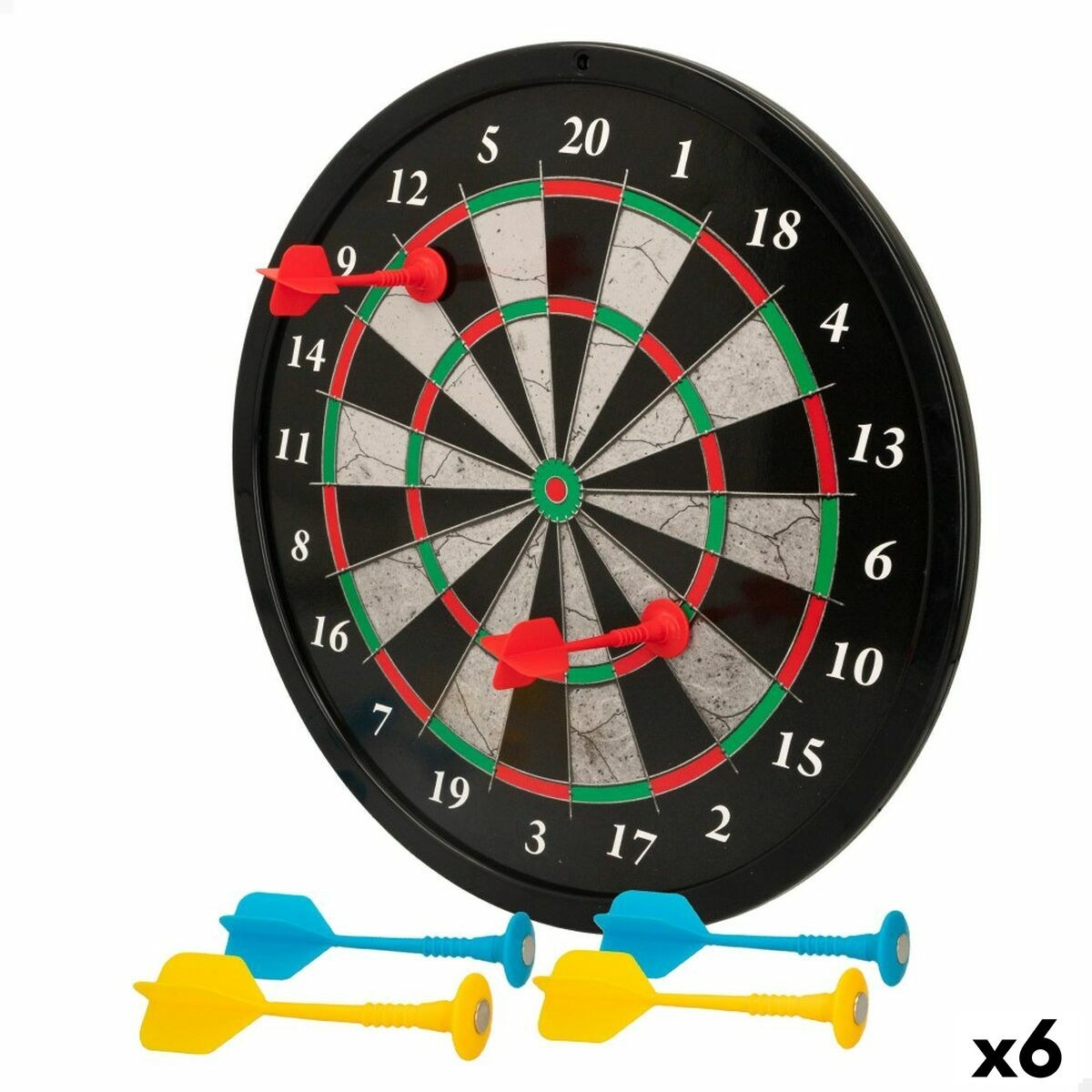 Target Double-sided Magnetic 30,5 x 30,5 x 1 cm (6 Units)