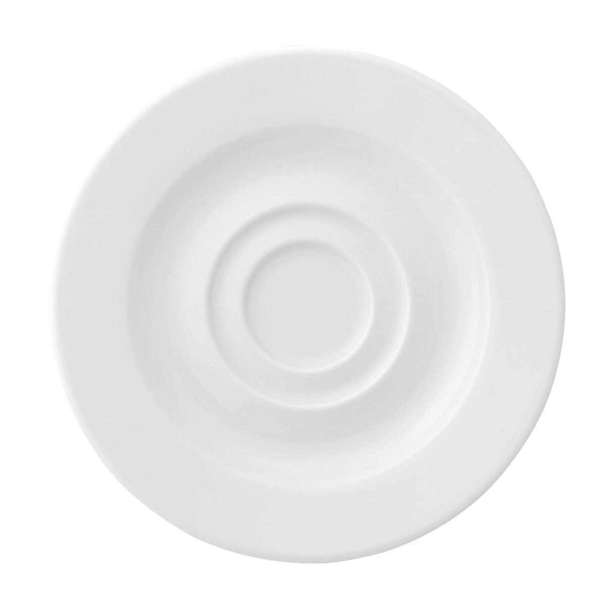 Plate Prime Espresso Ceramic White 13 cm (12 Units)