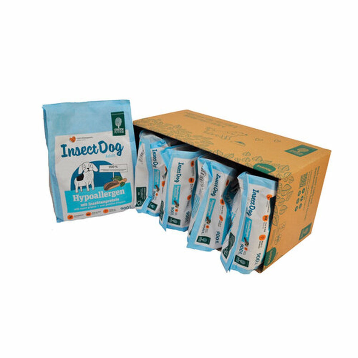 Fodder INsectDog Hypoallergen 5 x 900 gr