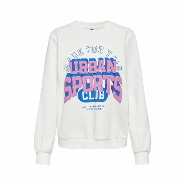 Women’s Sweatshirt without Hood Onlkimmie White