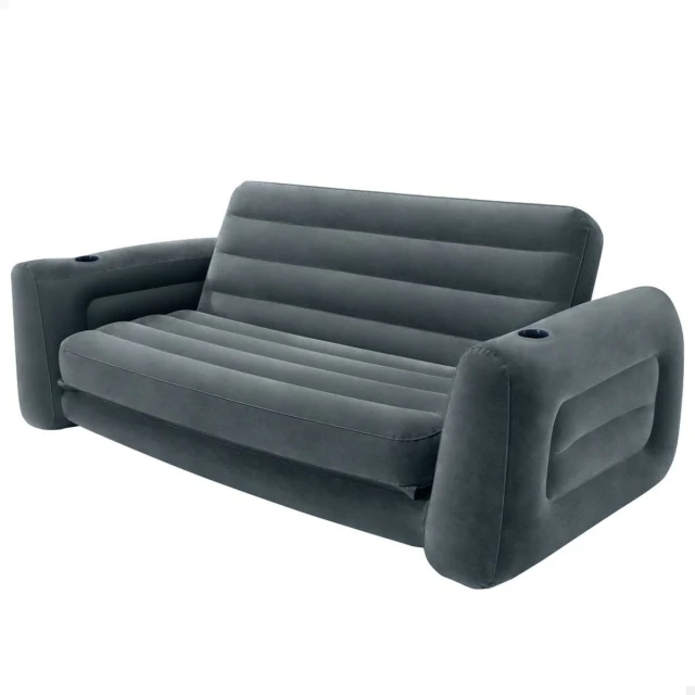 Inflatable Sofa bed Pull-Out 203 x 66 x 224 cm Grey
