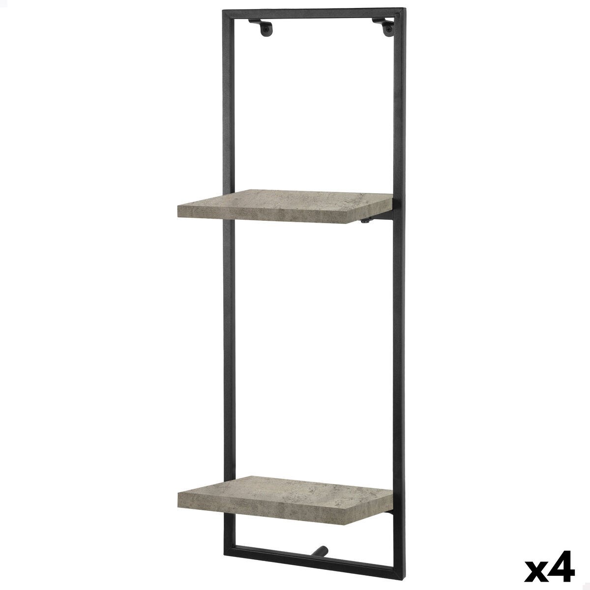 Shelves Iron MDF Wood 25 X 75 X 20 CM (4 Units)