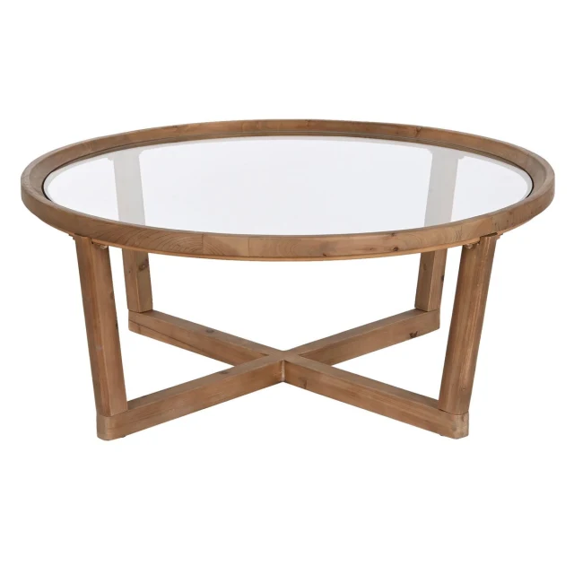 Centre Table Crystal Fir 100 x 100 x 43 cm