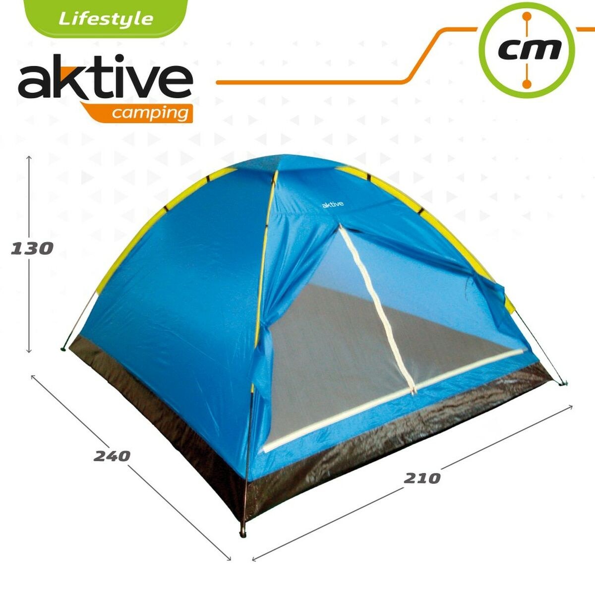 Tent 4 persons 210 x 130 x 240 cm (4 Units)