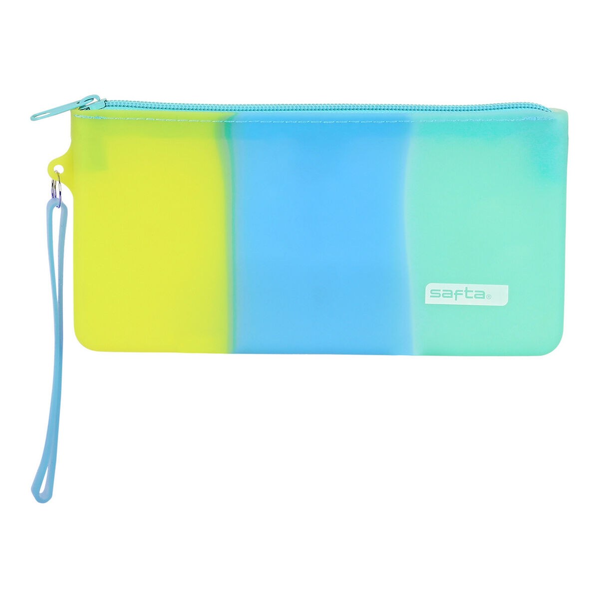 School Case Blue Green Yellow (21 x 10.5 x 2 cm)