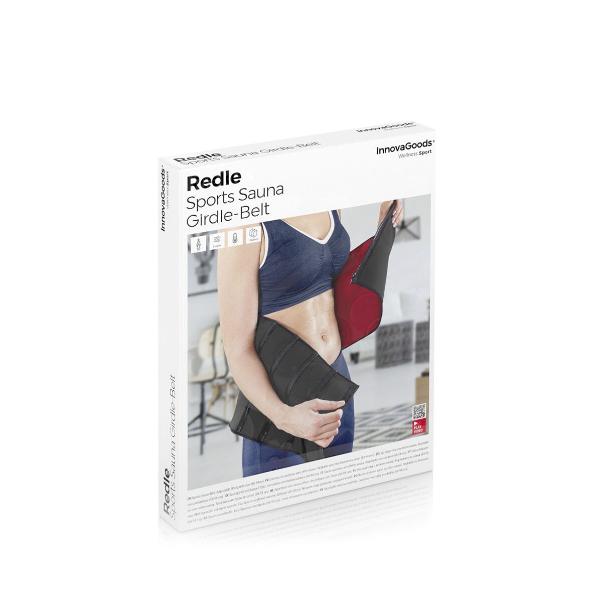 Portable Complete Training System Pack with Exercise Guide and Sauna Effect Sports Belt
