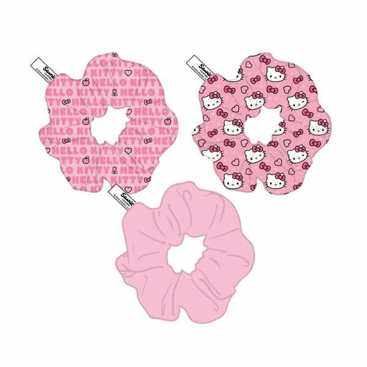Rubber Hair Bands Fuchsia 3 Pieces