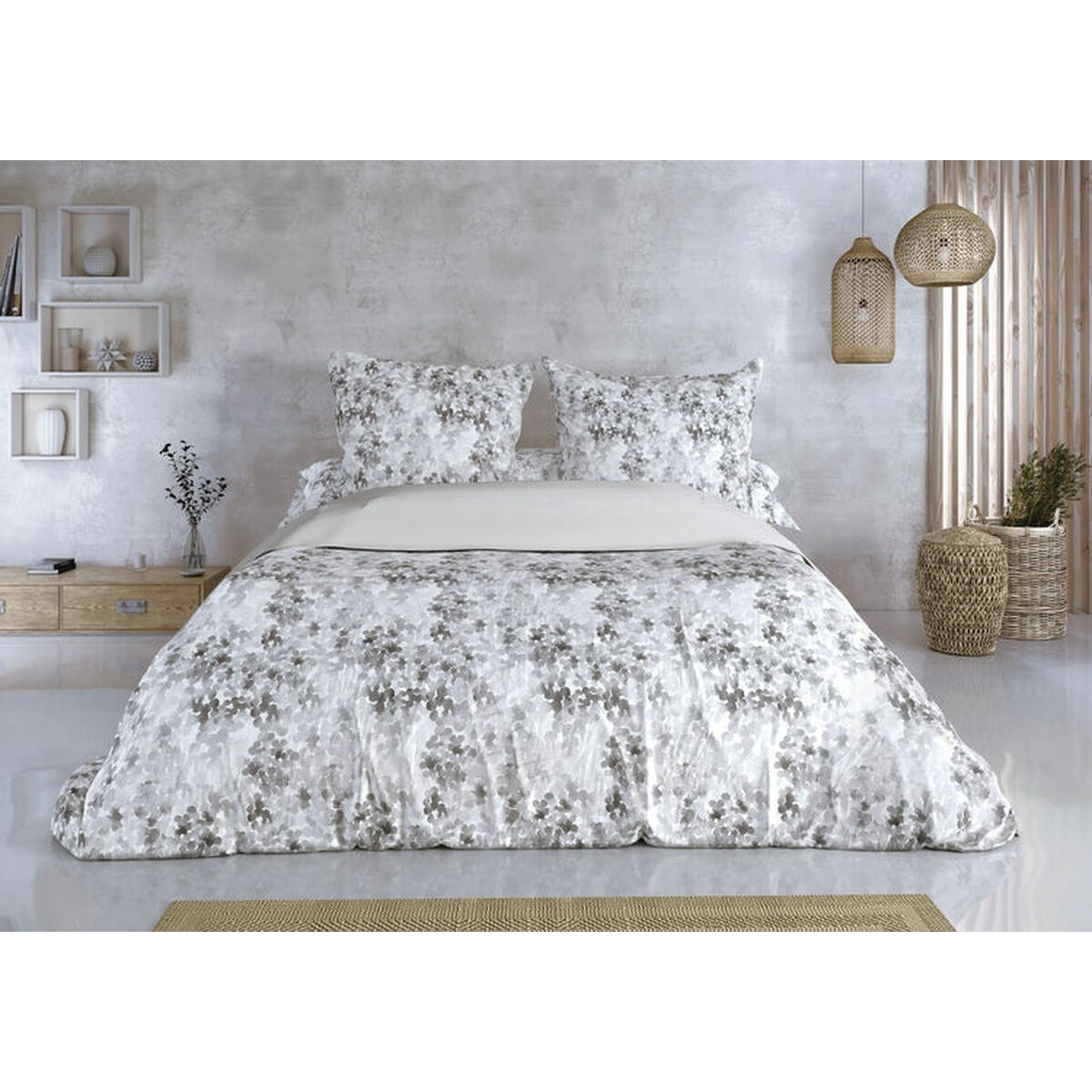 Duvet cover set LUCIA Brown Single 2 Pieces