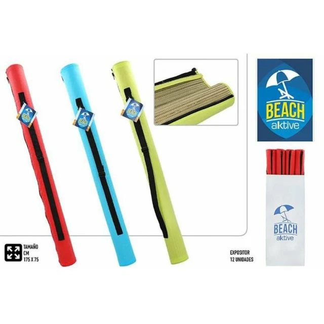 Beach mat Yellow Blue Red PVC 75 x 175 cm