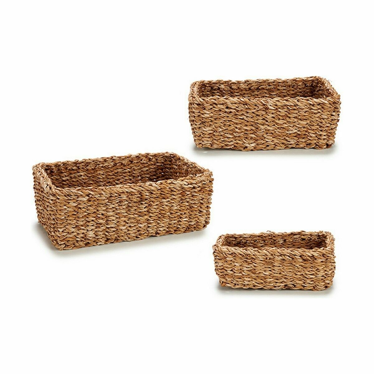 Set of Baskets Brown Marine algae 3 L 5 L 8 L (6 Units)