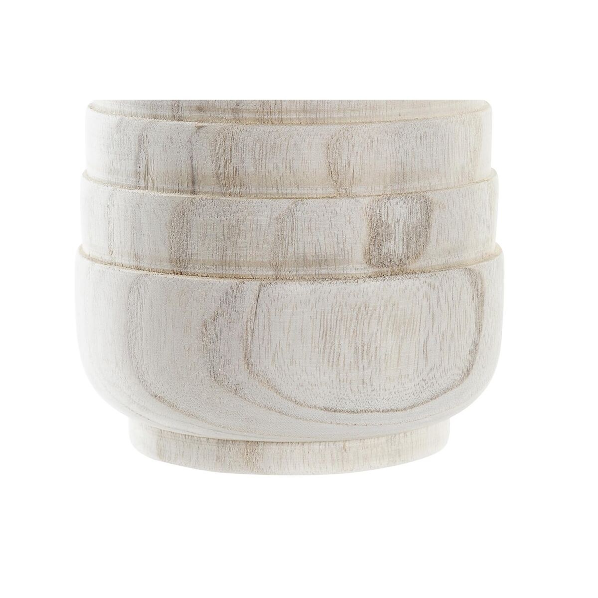 Planter Brown Natural Squared Boho 17 x 17 x 16 cm