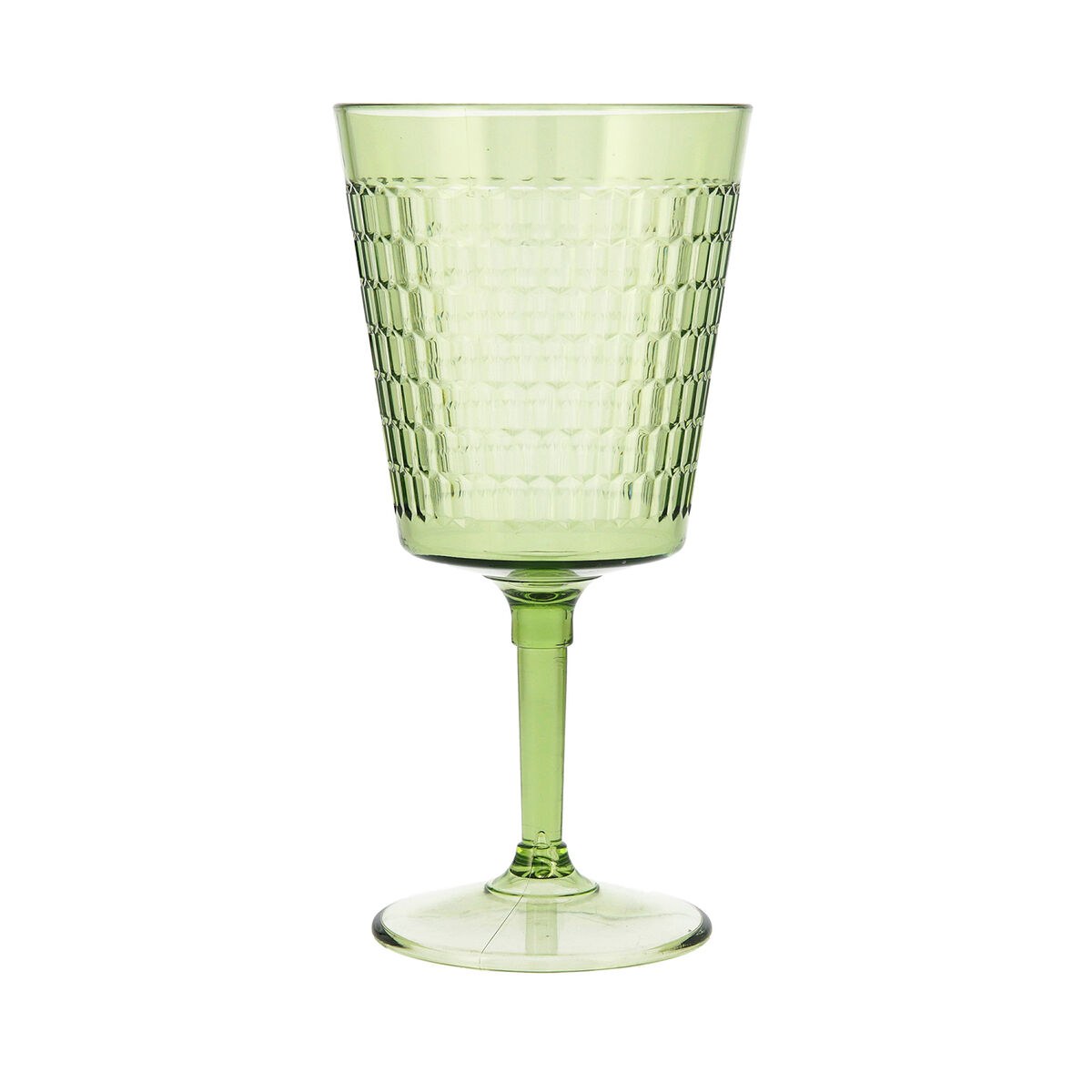 Wine glass Viba Green Plastic 420 ml (12 Units) (Pack 12x)