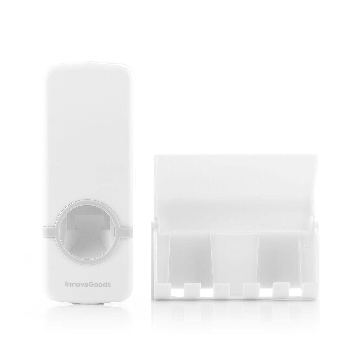 Toothpaste Dispenser and Holder White Plastic (2 Units) (Refurbished C)