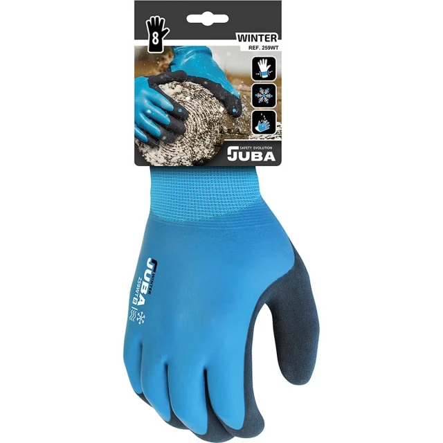 Work Gloves Blue Nitrile Cold