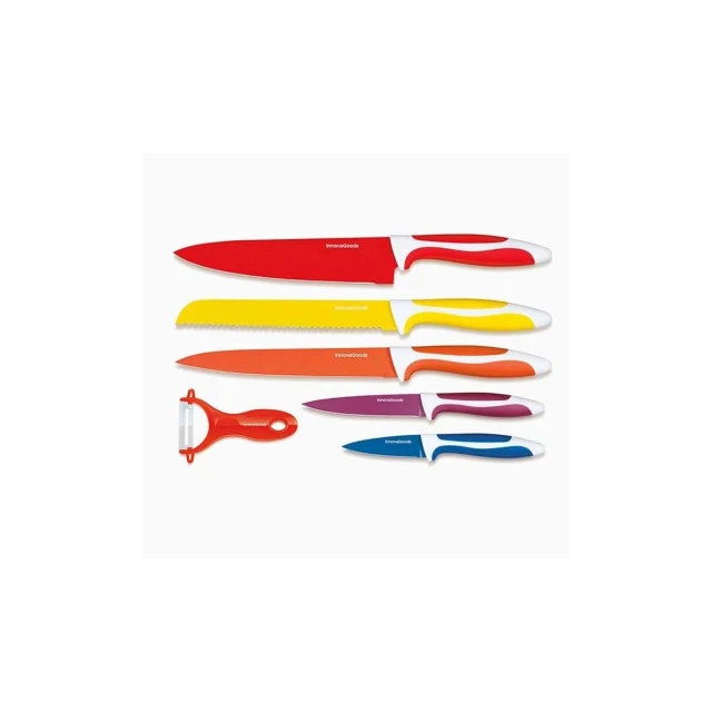 Set of Ceramic Coated Knives with Peeler Knoolvs IG114918 Stainless steel 6 Pieces (Refurbished A)