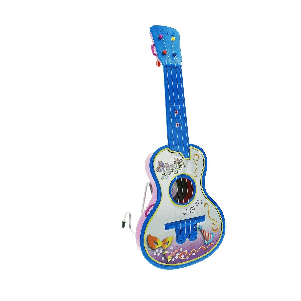 Baby Guitar Party 4 Cords Blue White