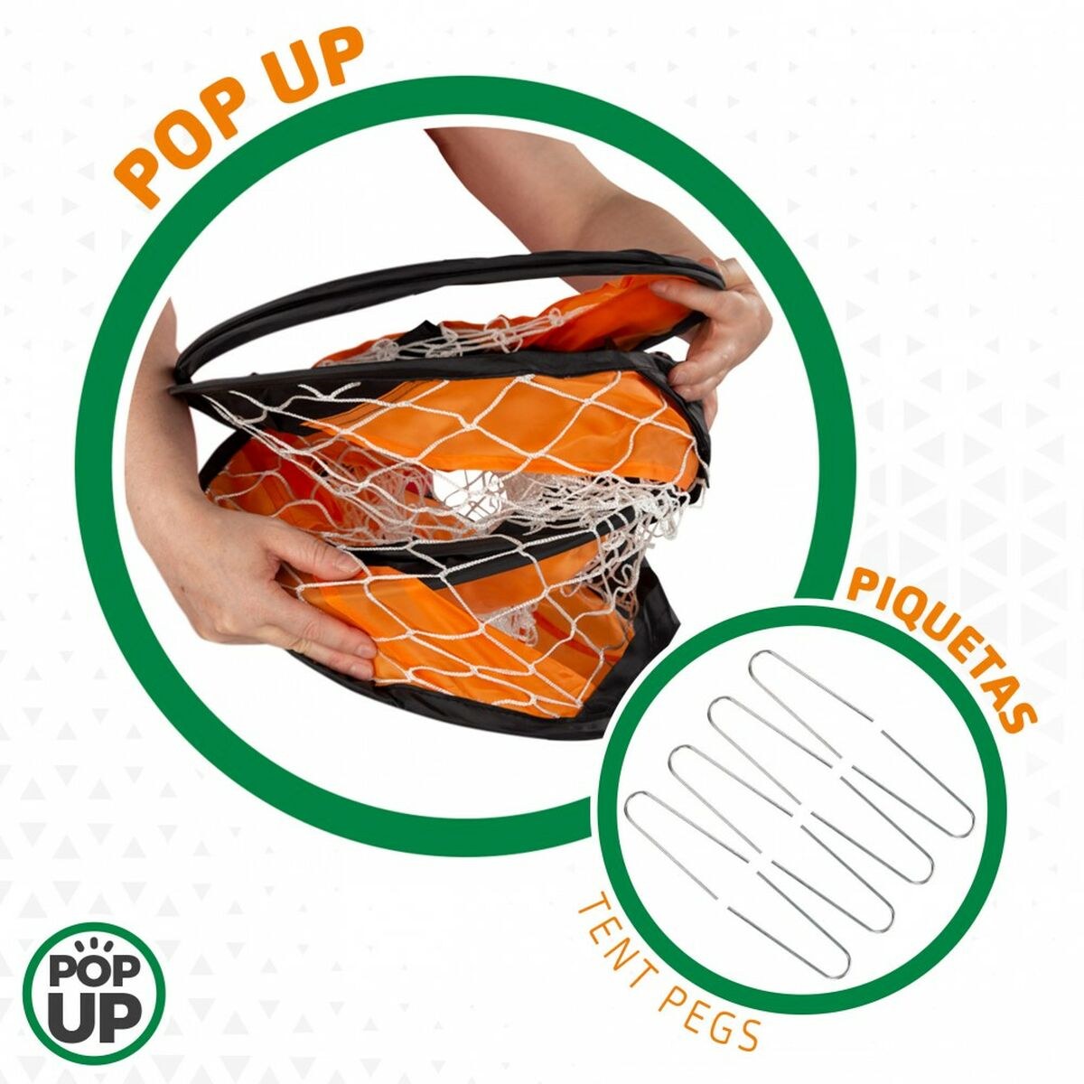 Set of 2 football goals 120 x 80 x 80 cm (2 Units)
