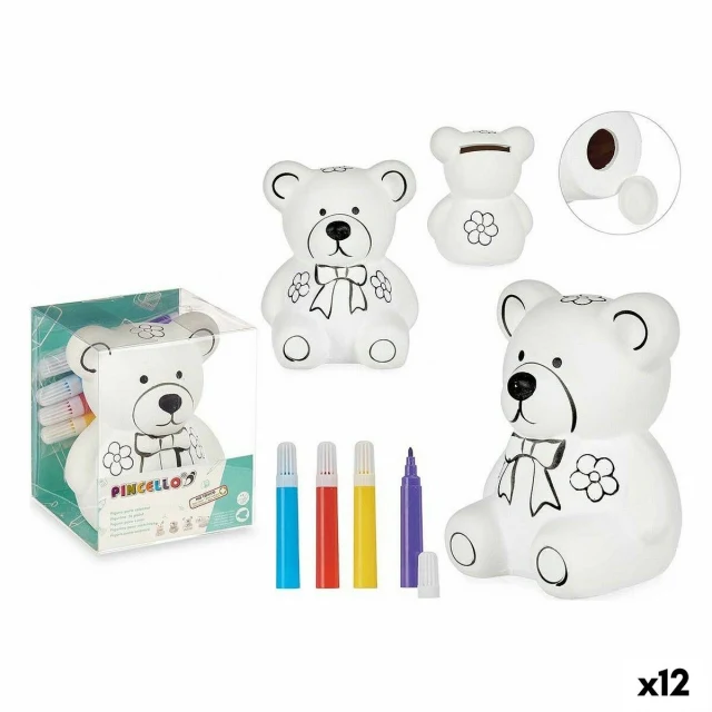 Money box Ceramic 9 x 11,5 x 9 cm (12 Units)
