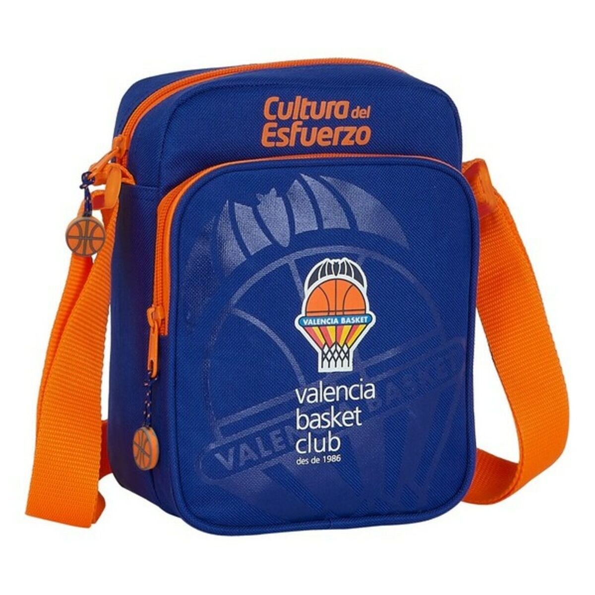 Shoulder Bag M672 Blue Orange 16 x 22 x 6 cm