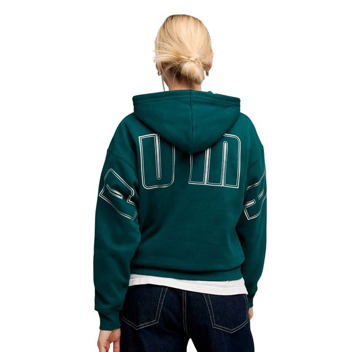 Women’s Hoodie Maximal Metallic Green