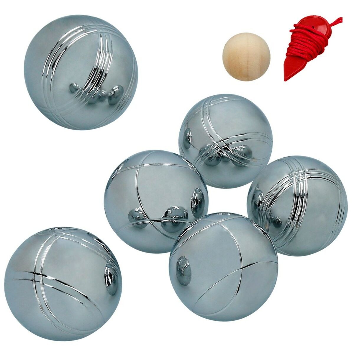 Boules Set 6 Balls Metal Chrome-plated steel (4 Units)