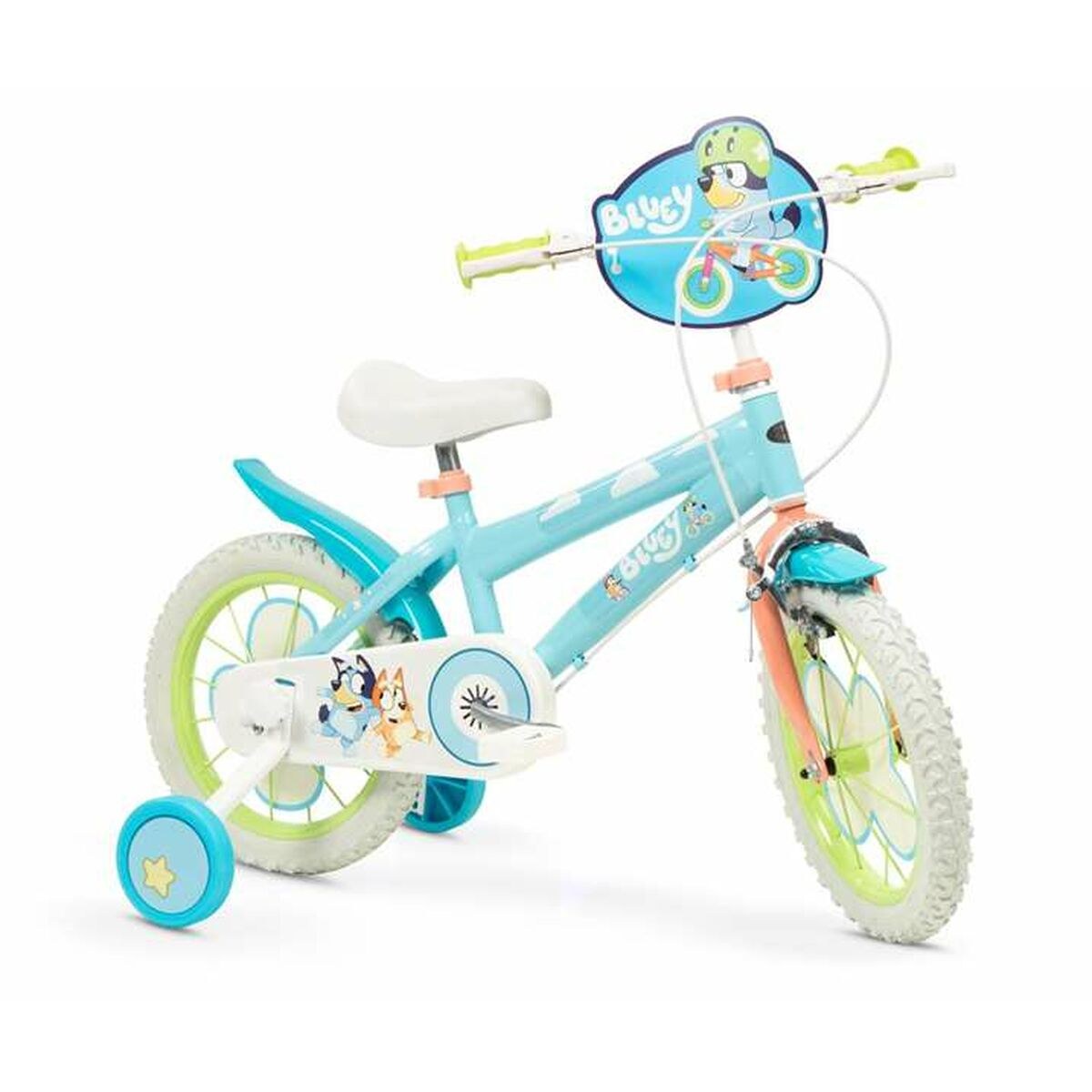 Children's Bike 14" Blue Green